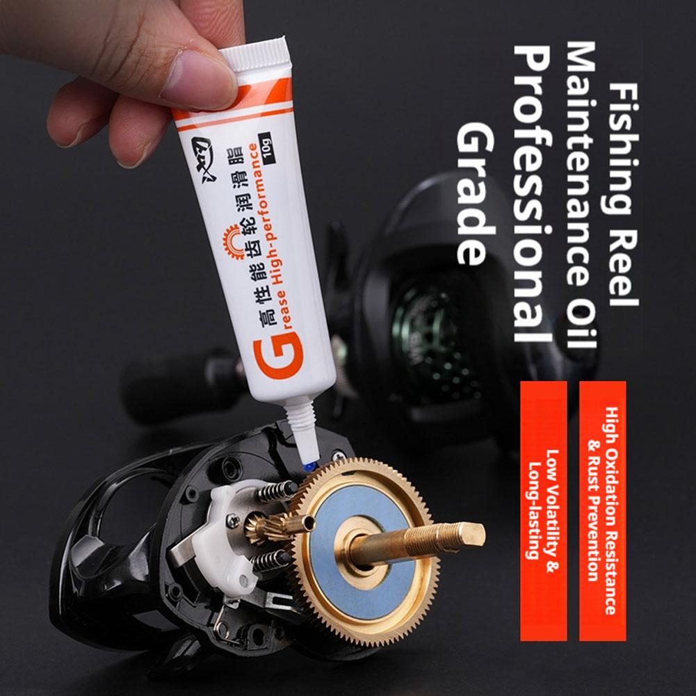 Reel Grease - Kit d'huile et graisse lubrifiante pour