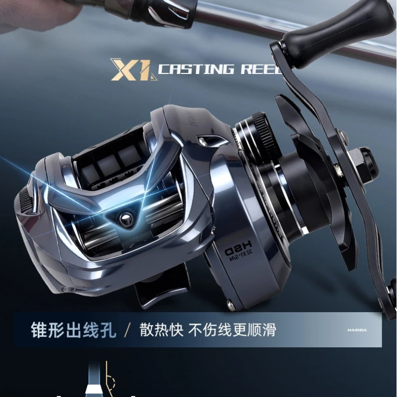 Spincast Reel - Moulinet de Baitcasting Hasida X1, Ultra