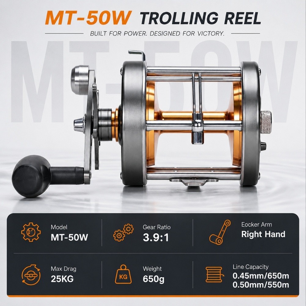 Trolling Reel - Moulinet de pêche à la traîne